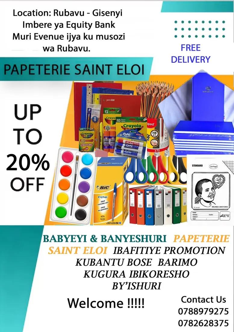 Flyer promotionnel Papeterie Saint Eloi pour fournitures scolaires